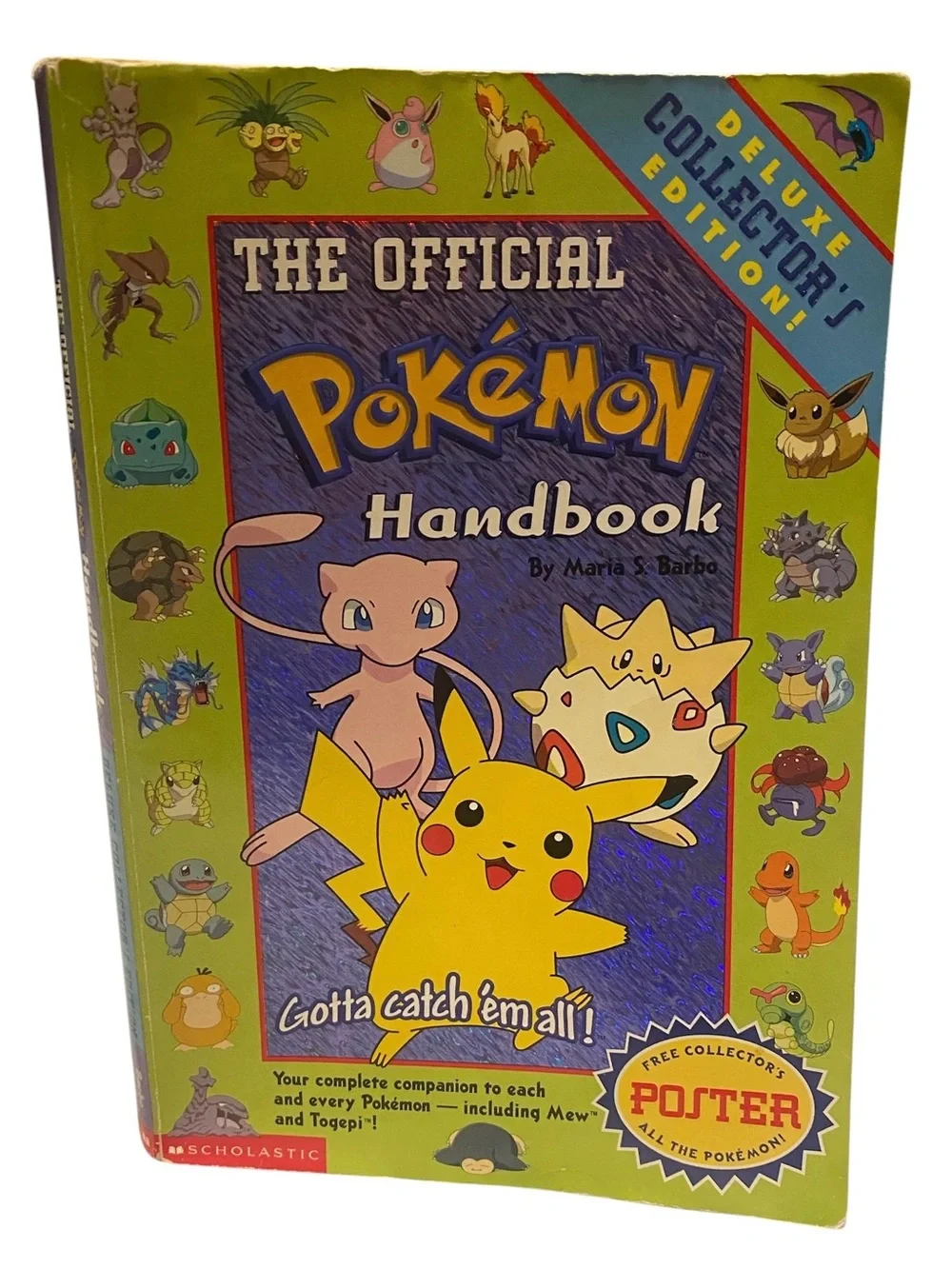Official Pokemon Handbook by Maria S. Barbo 1999 Scholastic Paperback Collectors